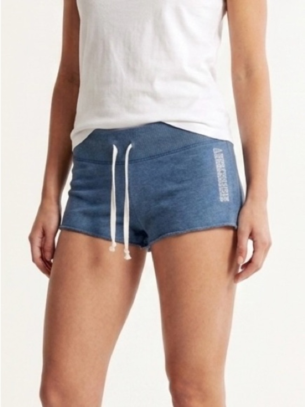 Vintage Abercrombie & Fitch Blue Low Rise Shorts L Y2K Preppy Indie Sleaze